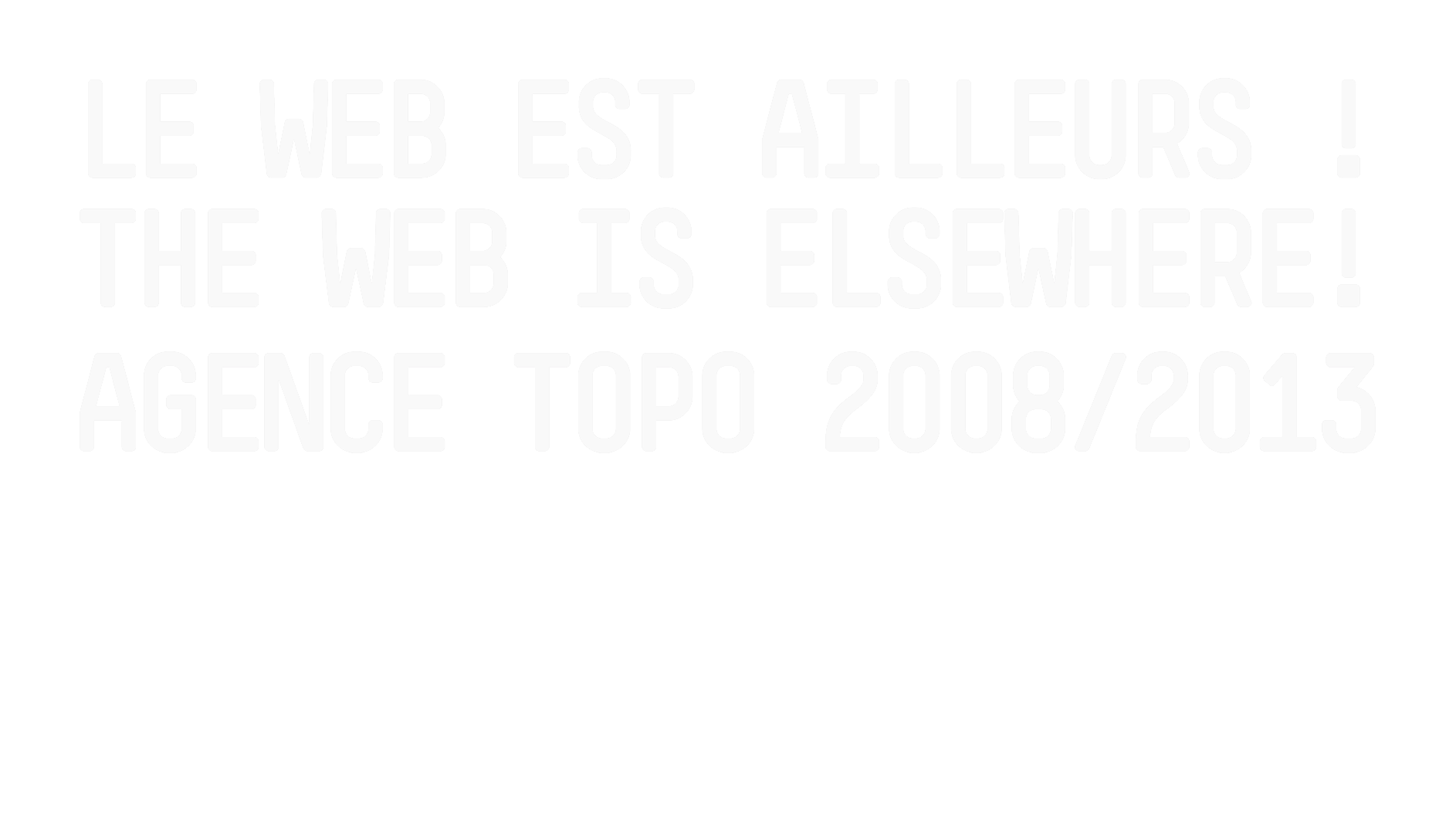 agence topo-le web est ailleurs